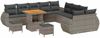 vidaXL Garten-Sofa-Set mit Kissen mit Speicher 13 pcs Grau 3363883 Bild 2