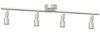 vidaXL Deckenstrahler mit Strahlern Nickel 70 x 9 x 12,5 cm Stahl 4108210 Bild 5