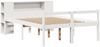 vidaXL Massivholzbett mit Regal ohne Matratze Weiß 135x190 cm Kiefer 3321964 Bild 3