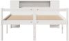vidaXL Massivholzbett mit Regal ohne Matratze Weiß 135x190 cm Kiefer 3321964 Bild 4