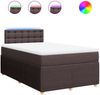 vidaXL Boxspringbett mit Matratze Dunkelbraun 120x190 cm Stoff 3289712 Bild 2