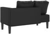 vidaXL Chaiselongue mit Kissen Schwarz Kunstleder, 116,5 x 62 x 57,5 cm Bild 5