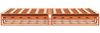 vidaXL Massivholzbett ohne Matratze Wachsbraun 150x200 cm Kiefernholz 850847 Bild 5