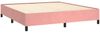 vidaXL Boxspringbett mit Matratze Rosa 180x200 cm Samt 3129410 Bild 4