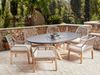 Essgruppe für 6 Personen ORISTANO Beton 190x100x75 cm Beige Bild 3