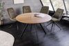 riess-ambiente Esstisch ATELIER 100cm natur/schwarz - Eiche, Metallbeine, rund, 2 Personen (Einzelartikel, 1-St), furnierter Tisch - ideal für Küche, Esszimmer, Wohnzimmer und Büro Bild 3