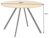 riess-ambiente Esstisch ATELIER 100cm natur/schwarz - Eiche, Metallbeine, rund, 2 Personen (Einzelartikel, 1-St), furnierter Tisch - ideal für Küche, Esszimmer, Wohnzimmer und Büro Bild 4