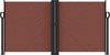 vidaXL Seitenmarkise Ausziehbar Braun 120x1000 cm 4004704 Bild 3