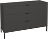 Schubkastenkommode >Bonnie< in anthrazit matt lack - 119x80x45cm (BxHxT) Bild 3