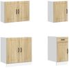 vidaXL 7-tlg. Küchenschrank-Set Kalmar Sonoma-Eiche Holzwerkstoff 3314764 Bild 4