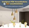 ZMH Pendelleuchte Esstisch Hängelampe Vintage -Pendellampe Esszimmer 3 Flammig Esszimmerlampe Gold Rund Design Esstischlampe E27 Hängeleuchte für Schlafzimmer Wohnzimmer - Ohne Leuchtmittel Bild 2