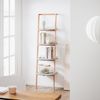 SoBuy HSTR02-K-HG Bücherregal, MDF, Lackiert, Helle Eiche, 44 x 170 x 39 cm Bild 2