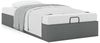 vidaXL Ottoman-Bett ohne Matratze Dunkelgrau 90x200 cm Stoff 3310848 Bild 4