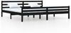 vidaXL Massivholzbett Schwarz 200x200 cm [814843] Bild 2
