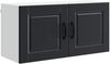 vidaXL Wandschrank PORTO Schwarz 80 x 31 x 40 cm Holzwerkstoff 885286 Bild 2