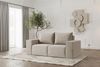 Sofaset Designersofa ESTELLE 3-2-1 mit Schlaffunktion in Stoff Poso Beige Bild 3
