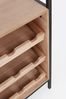 Weinregal Cascila aus Metall und MDF, klassisch, naturfarben, 12 Flaschen, 51x30x91 cm Bild 5