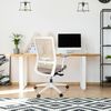 hjh OFFICE Profi Bürostuhl PURE WHITE Stoff/Netzstoff Beige Bild 2