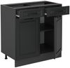 Küchenunterschrank R-Line Anthrazit Landhaus 80 cm , AP Anthrazit Vicco Bild 5