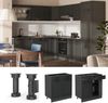 Küchenunterschrank R-Line Anthrazit Landhaus 80 cm , AP Anthrazit Vicco Bild 4