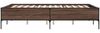 vidaXL Bettgestell Braun Eichen-Optik 120x200 cm Holzwerkstoff Metall 3279806 Bild 5