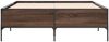 vidaXL Bettgestell Braun Eichen-Optik 120x200 cm Holzwerkstoff Metall 3279806 Bild 4