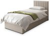 Masseno Boxbett BRESEL 100x200 cm mit Bonell Matratze und Topper, Einzelbett, Jugendbett, Polsterbett mit Kopfteil, Boxspringbett Bild 3