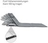 Clanmacy Gartenliege Strandmatte Verstellbarer 145cm 1er mit Tragegurt Grau 1x145 cm, 1 St. Bild 3