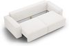 Micadoni Schlafsofa Jodie 3-Sitzer Boucle Weiß Bild 4