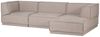Ecksofa Chaiselongue Manu - Chenille-Stoff Natur, Rechts Bild 4