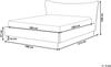 Bett mit Lattenrost CHALEIX 180 x 200 cm Samtstoff Pfirsichrosa Bild 2