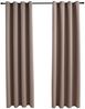 vidaXL Verdunkelungsvorhänge mit Metallösen 2 Stk. Taupe 140x175 cm 134434 Bild 2