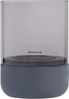Blomus Calma Windlicht M, Kerzenhalter, Dekolichthalter, Beton / Glas, Steel Gray Smoke, H 20 cm, 66230 Bild 4