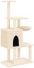 vidaXL Kratzbaum mit Sisal-Kratzsäulen Creme 131 cm 172127 Bild 2