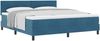 vidaXL Boxspringbett mit Matratze Dunkelblau 180 x 200 cm Samt 3339192 Bild 2