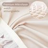AYSW Bettwäsche Microfaser 1 Bettbezug 200x200cm + 2 Kissenbezug 80x80cm Beige Bild 5