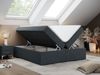Boxspringbett - Doppelbett mit Multipocket-Matratze - BESS -140x200 - Dunkelgrau Stoff - H4 Bild 2
