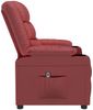 vidaXL Relaxsessel Elektrisch Weinrot Kunstleder 3143453 Bild 5
