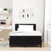 vidaXL Boxspringbett mit Matratze mit LED Schwarz 120 x 200 cm Stoff 3342200 Bild 4