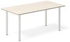 Schreibtisch DNA Birke 1200x600 mm I-Gestell/alugrau Bild 1