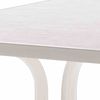 Gartentisch >133/< in weiß, Mecalit®-Pro, Stahl - 115x72x70cm (BxHxT) Bild 2