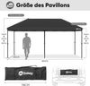 Sekey One-Touch Pop Up Pavillon 3×6, schwarz Bild 3