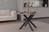 Oslo Esstisch Tisch rund 110 cm Wohnzimmer Esszimmer Modern Farbwahl Wisconsin Nußbaum, Artisan Eiche, Lindberg Eiche, Portland Esche Schwarz Bild 3