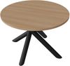 Oslo Esstisch Tisch rund 110 cm Wohnzimmer Esszimmer Modern Farbwahl Wisconsin Nußbaum, Artisan Eiche, Lindberg Eiche, Portland Esche Schwarz Bild 5