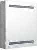 vidaXL LED-Bad-Spiegelschrank Betongrau 50x14x60 cm 326479 Bild 3