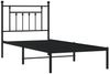 vidaXL Bettgestell mit Kopfteil Metall Schwarz 80x200 cm 353528 Bild 3