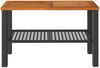 vidaXL Gartentisch Schwarz 70x38x42 cm Poly Rattan Akazienholz 366270 Bild 4