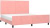 vidaXL Bettgestell mit Kopfteil Rosa 180x200 cm Samt 3125652 Bild 3