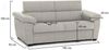 Dmora 2-Sitzer festes Sofa Pisogne, Lineares Sofa für Wohnzimmer, gepolstert, abnehmbarer Bezug, 100 % Made in Italy-Qualität, 185x95 h100 cm, Beige Bild 3