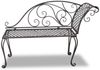 vidaXL Garten-Chaiselongue 128 cm Stahl Antik Braun 40717 Bild 2
